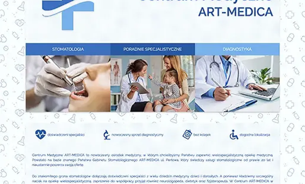 Strona dla kliniki Art-Medica Gliwice